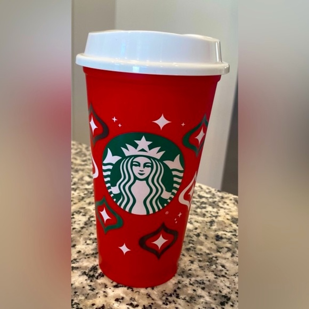 Starbucks Christmas Red Reusable Hot Cold Cup Limited Edition - Picture 6 of 14